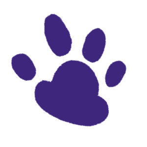 a paw print of Smogley's